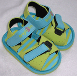 Bright Bots Sandals Lime & Turquoise