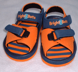 Bright Bots Sandals Orange & Navy