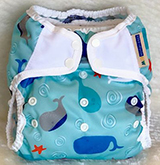 Mother-ease Duo Whale Patched Cover One Size Adjustable