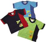 Bright Bots Short Sleeved T Shirt Monkey Motif 3-6 months
