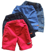 Bright Bots Canvas Shorts 3-6 months Navy