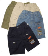 Bright Bots Cargo Shorts 3-6 months