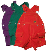Bright Bots Dungaree Shorts 18-23 months purple