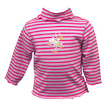 Bright Bots Girls Stripey Long Sleeved Polo Neck Top 0-3 months