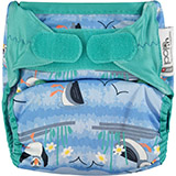 Close PopIn Nappy Blue Puffin - Aplix fastening