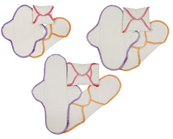 Imse Vimse Organic set of 3 pads - Natural