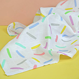Muslinz Pack of 6 Confetti assorted 70cm muslin squares