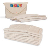 Bummis/Nappy Ever After Organic Prefolds - pack of 6