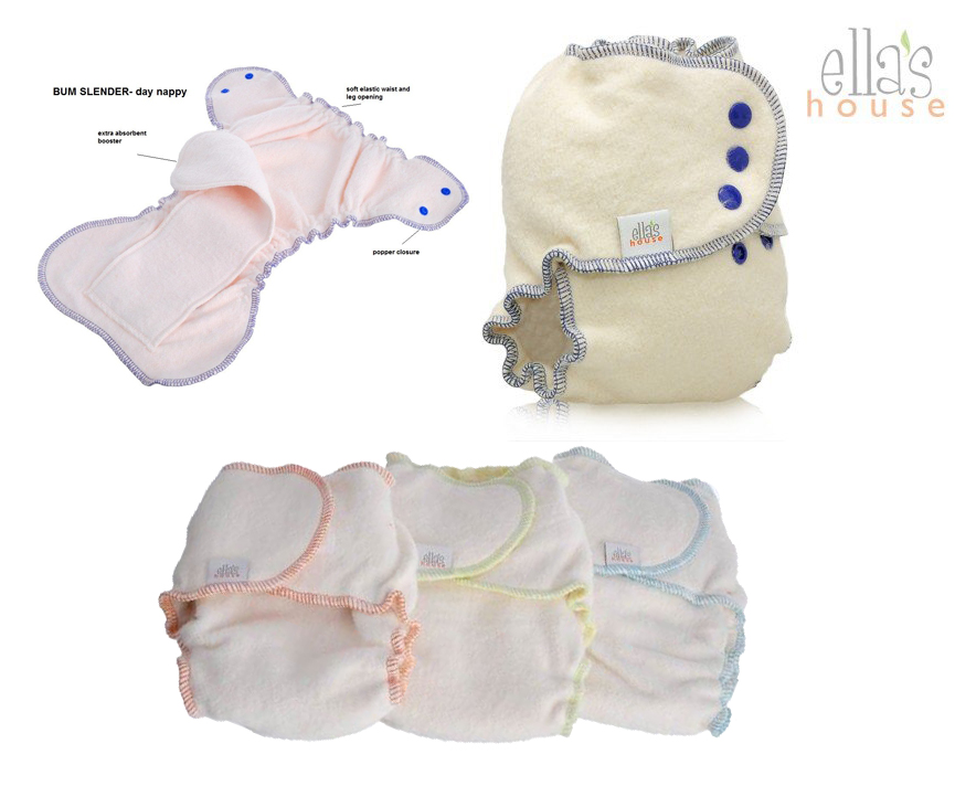 Bum Slender Hemp Nappy by Ella's House