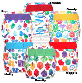 Tots Bots PeeNut Wrap Size 1 Elements Prints