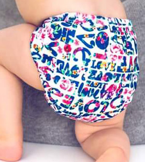 Milovia Pocket Nappy - Love & Roses