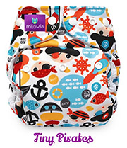 Milovia Pocket Nappy - Tiny  Pirates