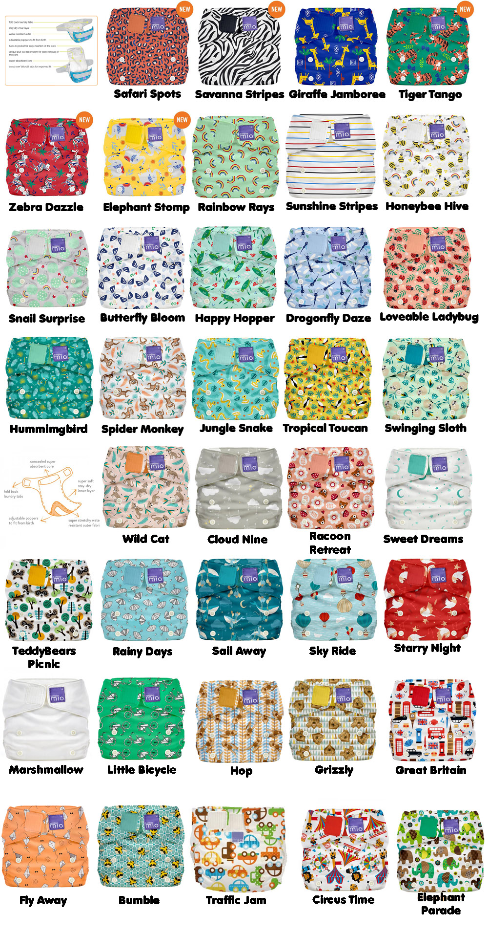 Mio Solo Save 20% Bambino Mio's award winning all in one resuable cloth  nappy at a great price.