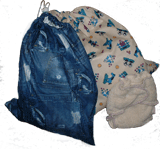 Nature Babies Drawstring Nappy Bag - Large