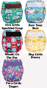 Tots Bots PeeNut Wrap Size 2 SongTime Prints